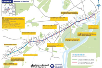 Money too tight for C9 extension? TfL warning over cycle lane plans