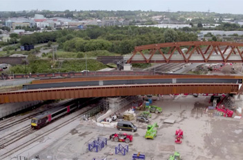 Pride as huge bridge is installed in five hours